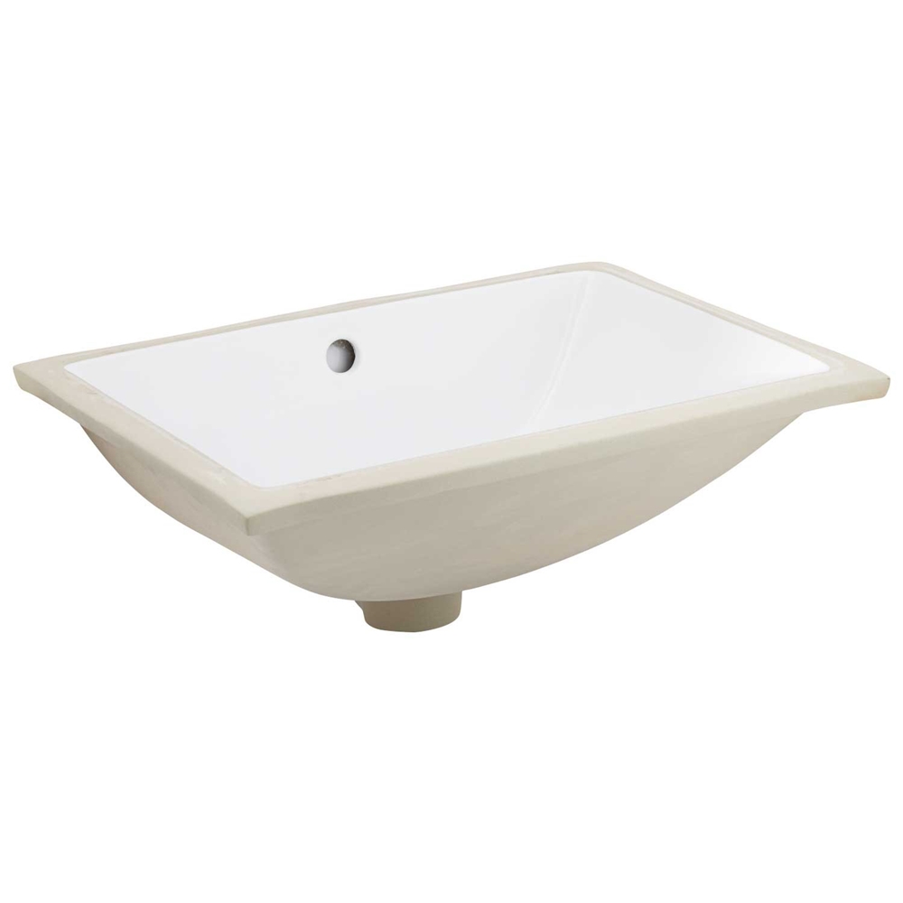Lavabo American Imaginations Encastré Rectangulaire De 14,35 Po L X 20,75 Po L Avec Robinet Et Trop-Plein Inclus, Fini Blanc AI-999-23111 thumbnail
