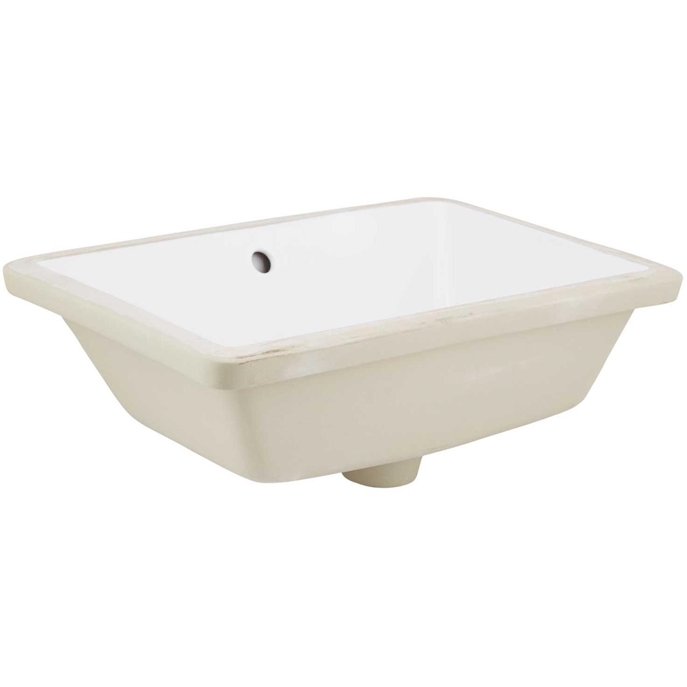 Lavabo Avec Drain American Imaginations Encastré Rectangulaire De 13,5 Po L X 18,25 Po L, Trop-Plein Compris, Fini Blanc AI-999-24791 thumbnail