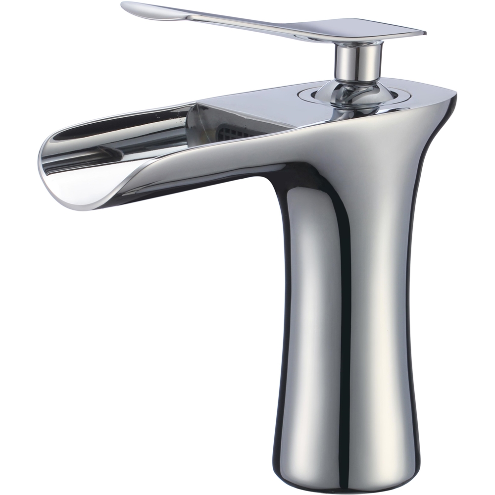 Lavabo Vasque Rectangulaire Blanc Et Émail En Céramique American Imaginations Avec Robinet Et Drain (8,75 Po X 17,75 Po) AI-999-34312 thumbnail
