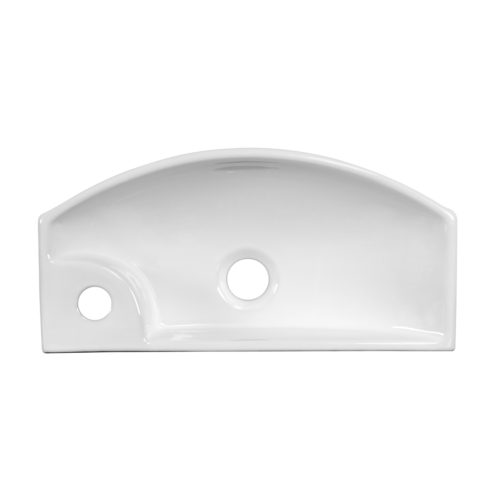 Lavabo Vasque Rectangulaire Blanc Et Émail En Céramique American Imaginations Avec Robinet Et Drain (8,75 Po X 17,75 Po) AI-999-34312 thumbnail