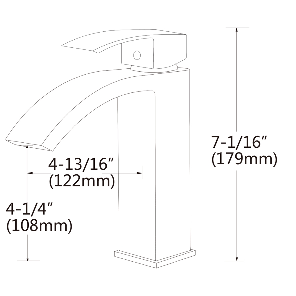 Lavabo En Céramique Mural De Forme Irrégulière Blanc American Imaginations Avec Robinet Et Drain Trop-Plein (11 Po X 17,5… AI-999-34311 thumbnail
