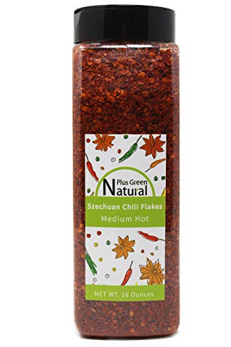 NPG Authentic Sichuan Chili Flakes 1LB 16 Ounces  Medium Hot  Red Chili Pepper Powder for Making Kimchi  Chili Oil  Stir-fry  Pizza  and More