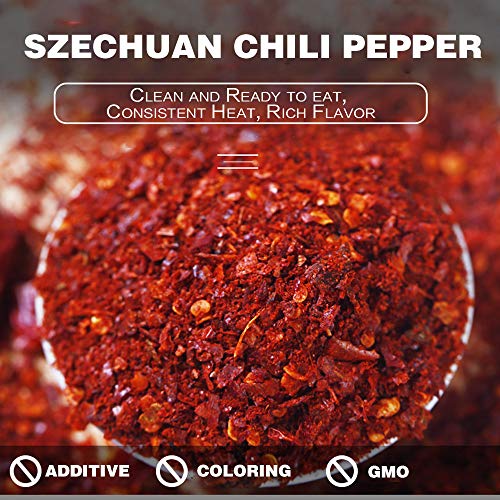 NPG Authentic Sichuan Chili Flakes 1LB 16 Ounces  Medium Hot  Red Chili Pepper Powder for Making Kimchi  Chili Oil  Stir-fry  Pizza  and More thumbnail