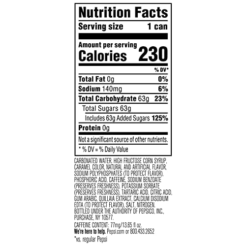 Pepsi Cola Nitro Vanilla Draft Soda Pop  13.65 Fl Oz 4 Pack Cans thumbnail