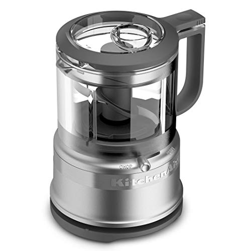 KitchenAid KFC3516CU 3.5 Cup Mini Food Processor, Contour Silver (Renewed) thumbnail