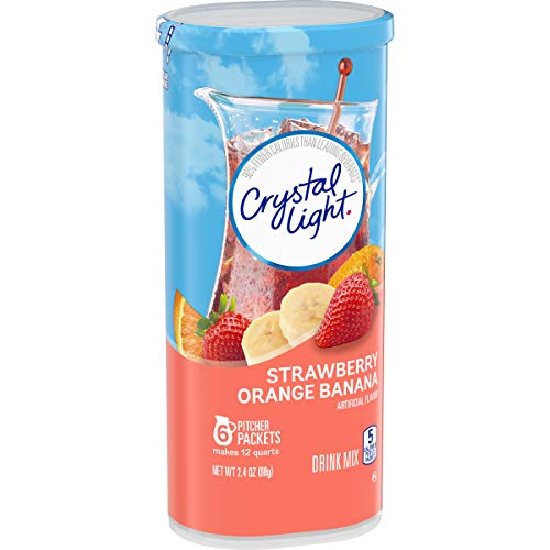 Crystal Light Strawberry Orange Banana Drink Mix (24 Pitcher Packets, 4 Canisters of 6) thumbnail
