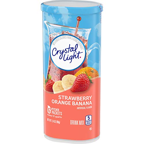 Crystal Light Strawberry Orange Banana Drink Mix (24 Pitcher Packets, 4 Canisters of 6) thumbnail