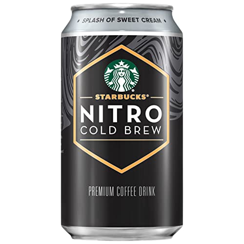 Starbucks Nitro Cold Brew Sweet Cream Premium Iced Coffee Drink 9.6 Fl Oz Can