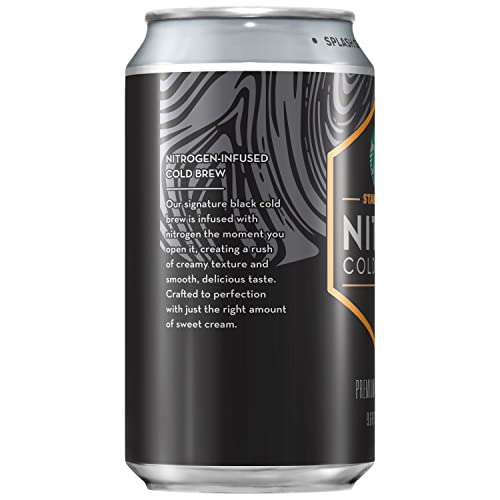 Starbucks Nitro Cold Brew Sweet Cream Premium Iced Coffee Drink 9.6 Fl Oz Can thumbnail