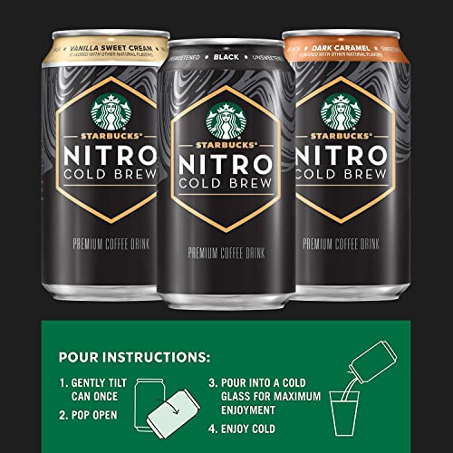 Starbucks Nitro Cold Brew Sweet Cream Premium Iced Coffee Drink 9.6 Fl Oz Can thumbnail