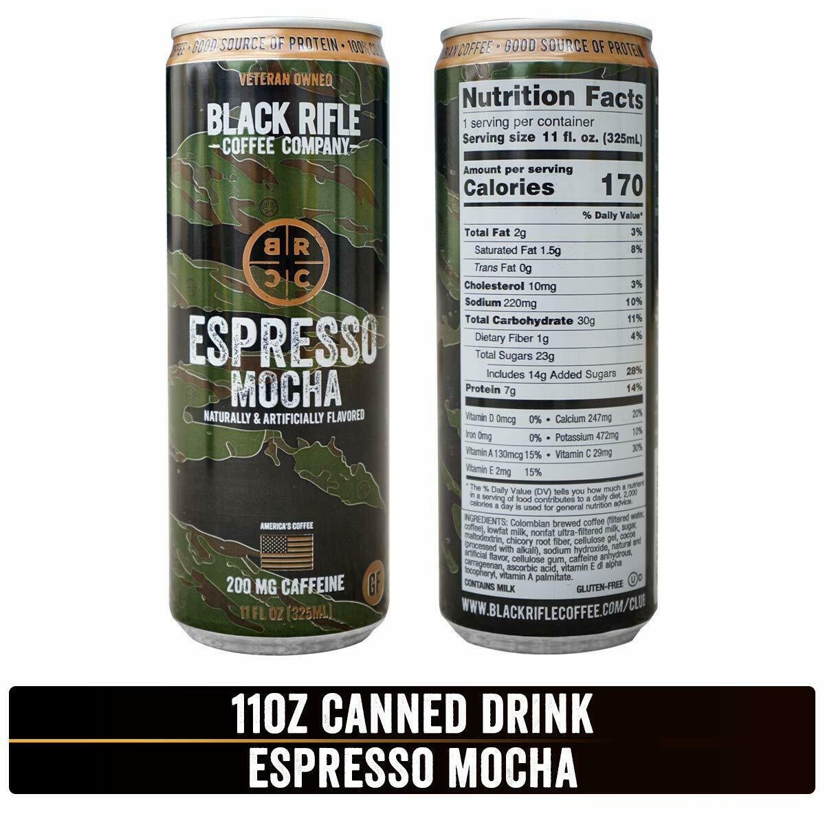 Black Rifle Coffee Company Espresso Mocha Drink Coffee thumbnail