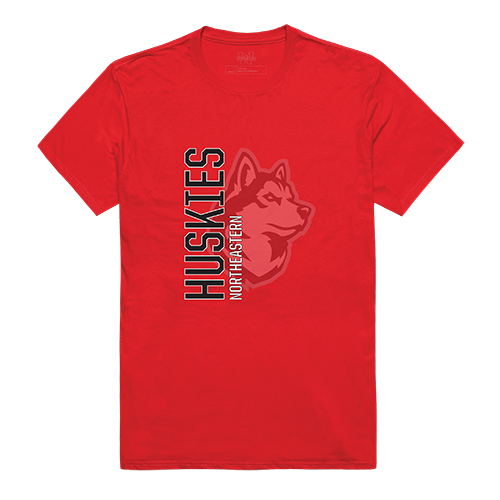 W Republic Products 515-226-R58-03 Northeastern United State Ghost College Tee  Red - Large