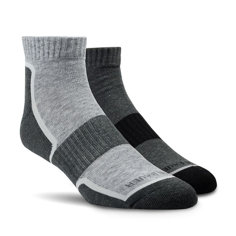 Men's Eddie Bauer 2-pack Outdoor Performance Quarter Socks, Size: 9-12.5, Oxford