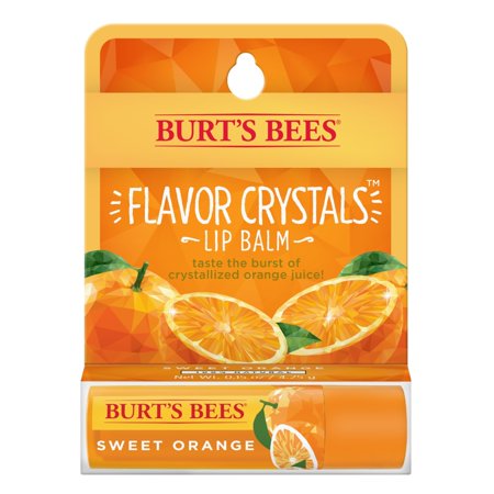 Burt S Bees Flavor Crystal 100% Natural Lip Balm  Sweet Orange  1 Count