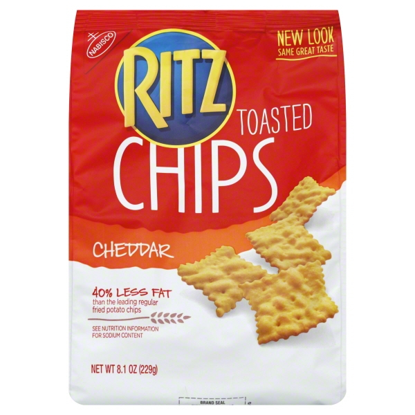 NABISCO RITZ TOASTED CHIPS CHEDDAR 1X8.100 OZ