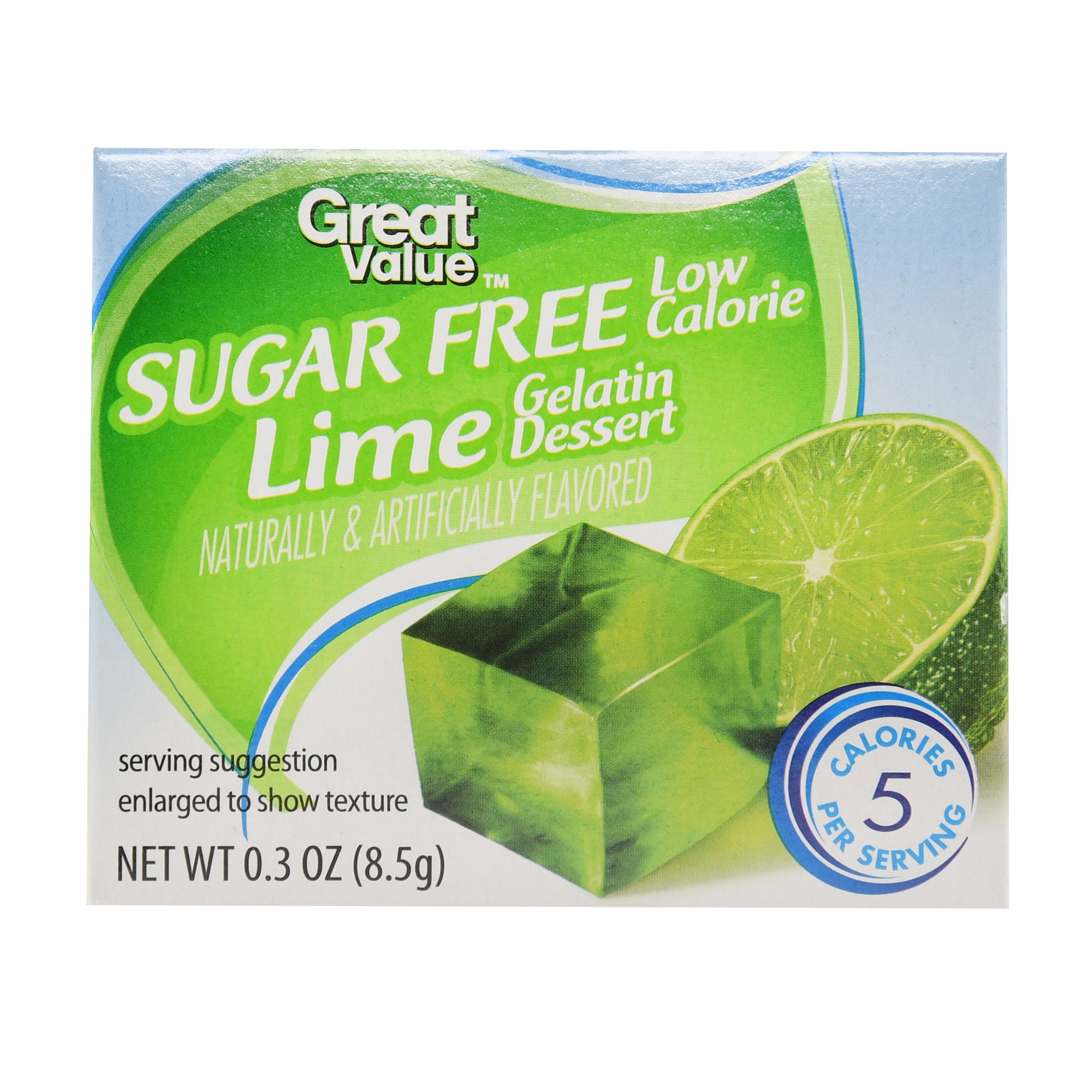 Great Value Sugar Free Gelatin, Lime