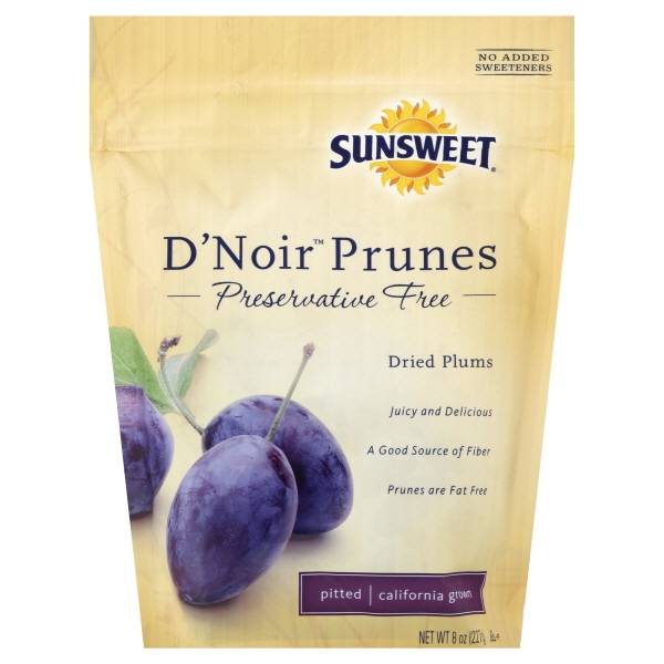 Sunsweet D'Noir Pitted Prunes, 8 Oz