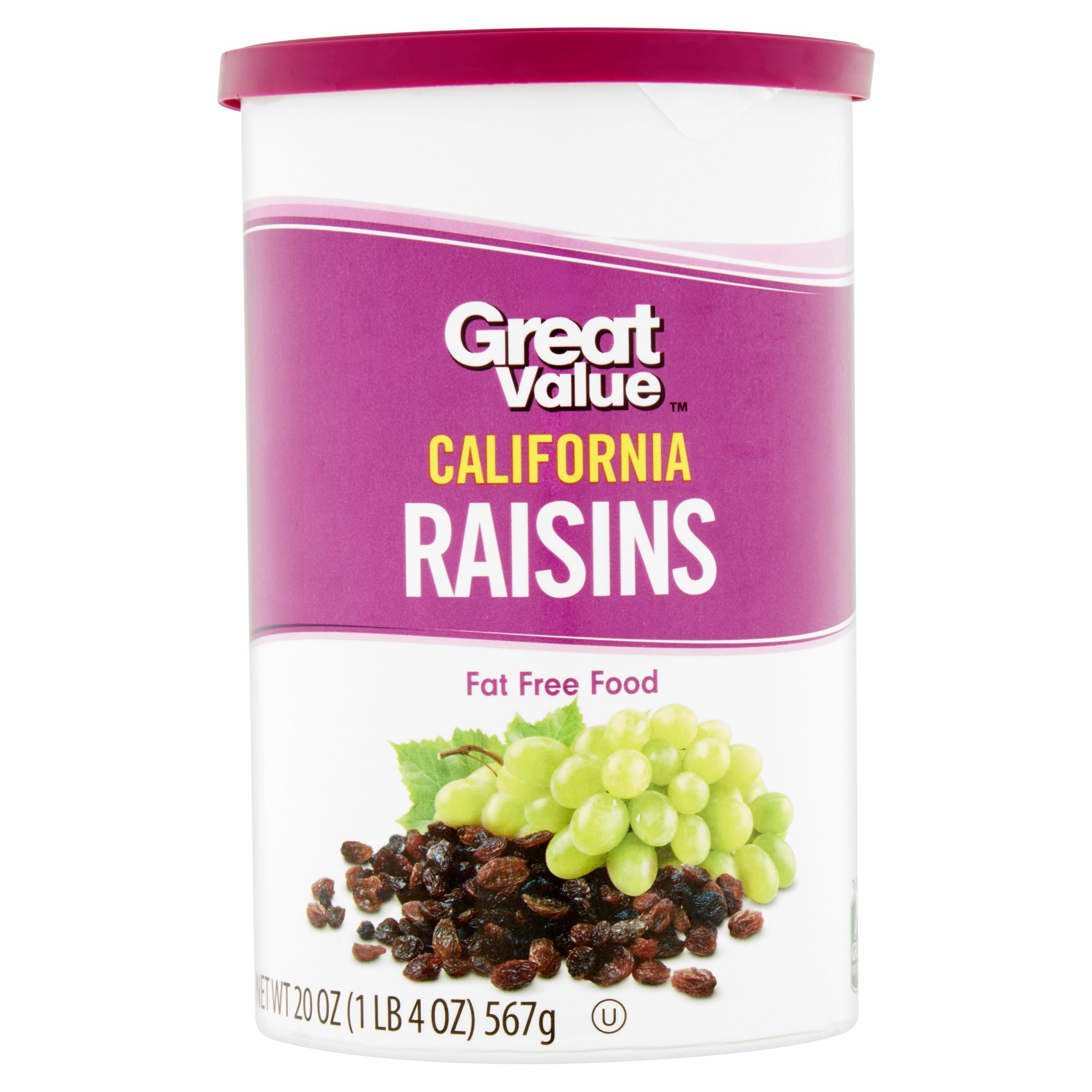 (3 Pack) Great Value Sun-Dried Raisins, 20 Oz Image