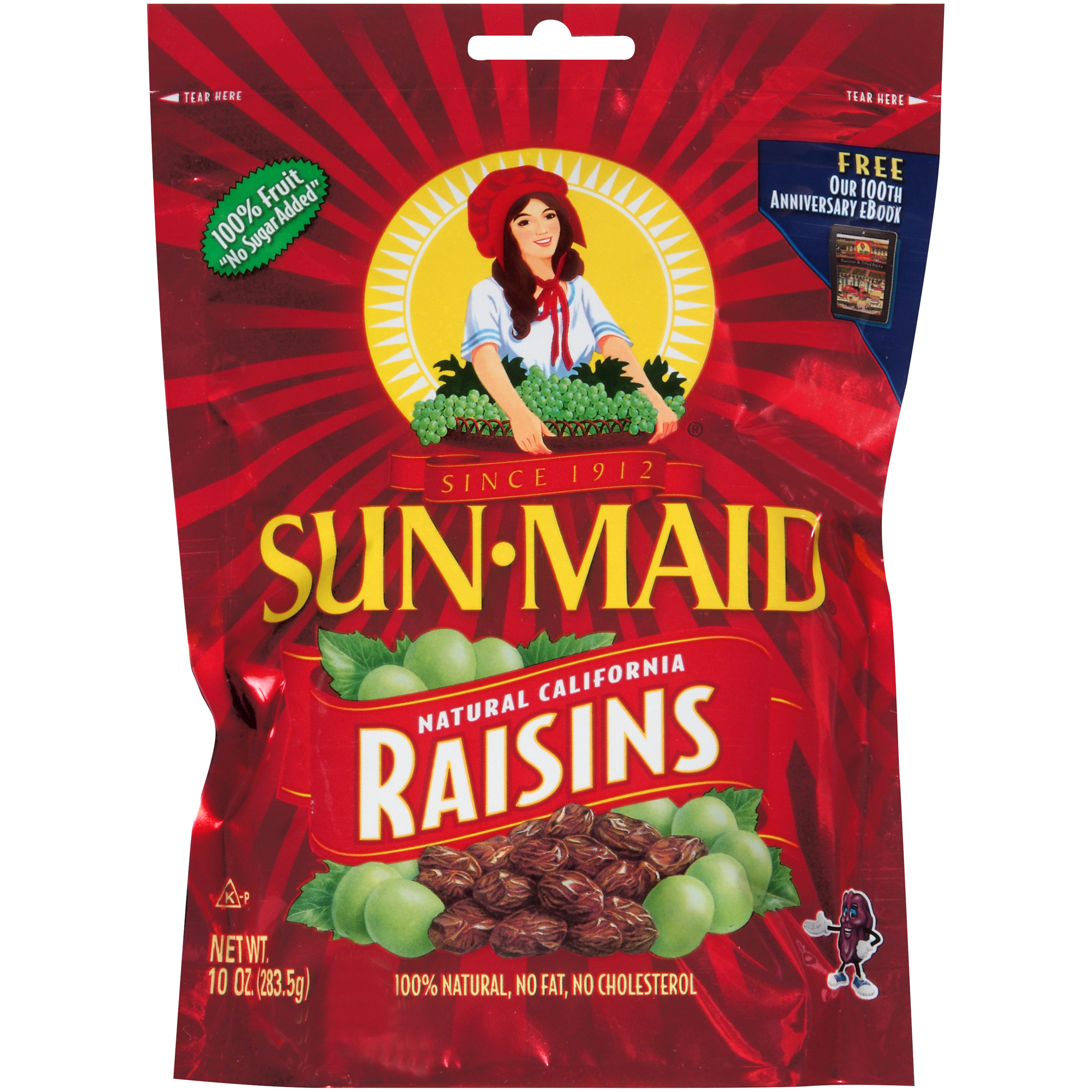 Sun-Maid California Sun-Dried Raisins Resealable Bag - 10oz
