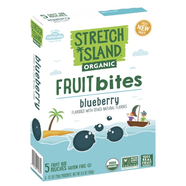Stretch Island Organic Blueberry Fruit Bites 0.7 oz 5 ct