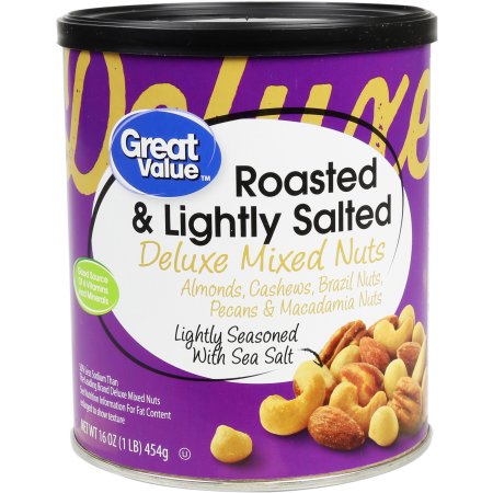 Great Value, Deluxe Lightly Salted Mixed Nuts Image