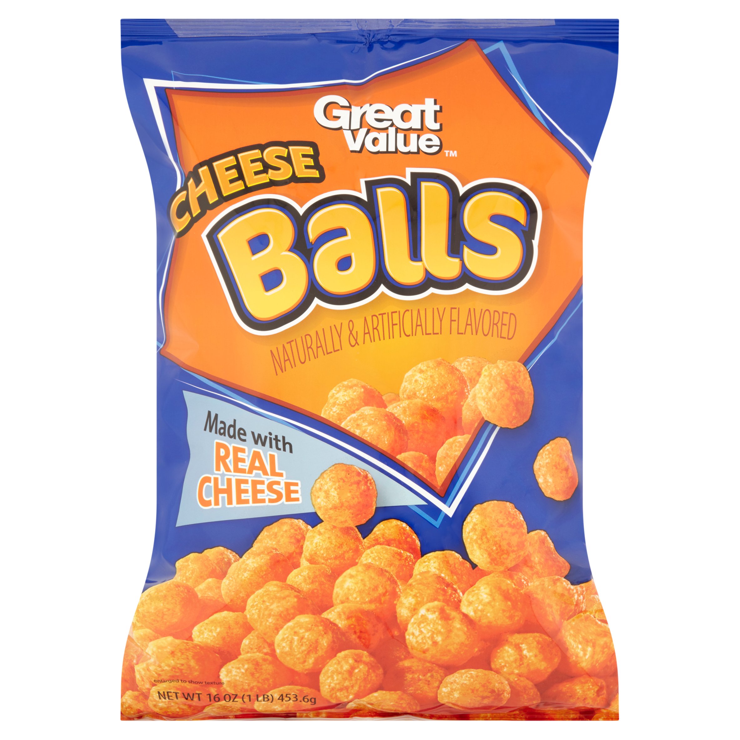 (3 Pack) Great Value Cheese Balls, 16 Oz Image