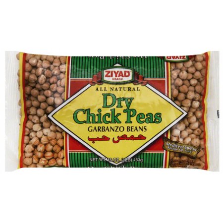 Ziyad Brand Dry Chick Peas, 16 Oz, (Pack of 6)