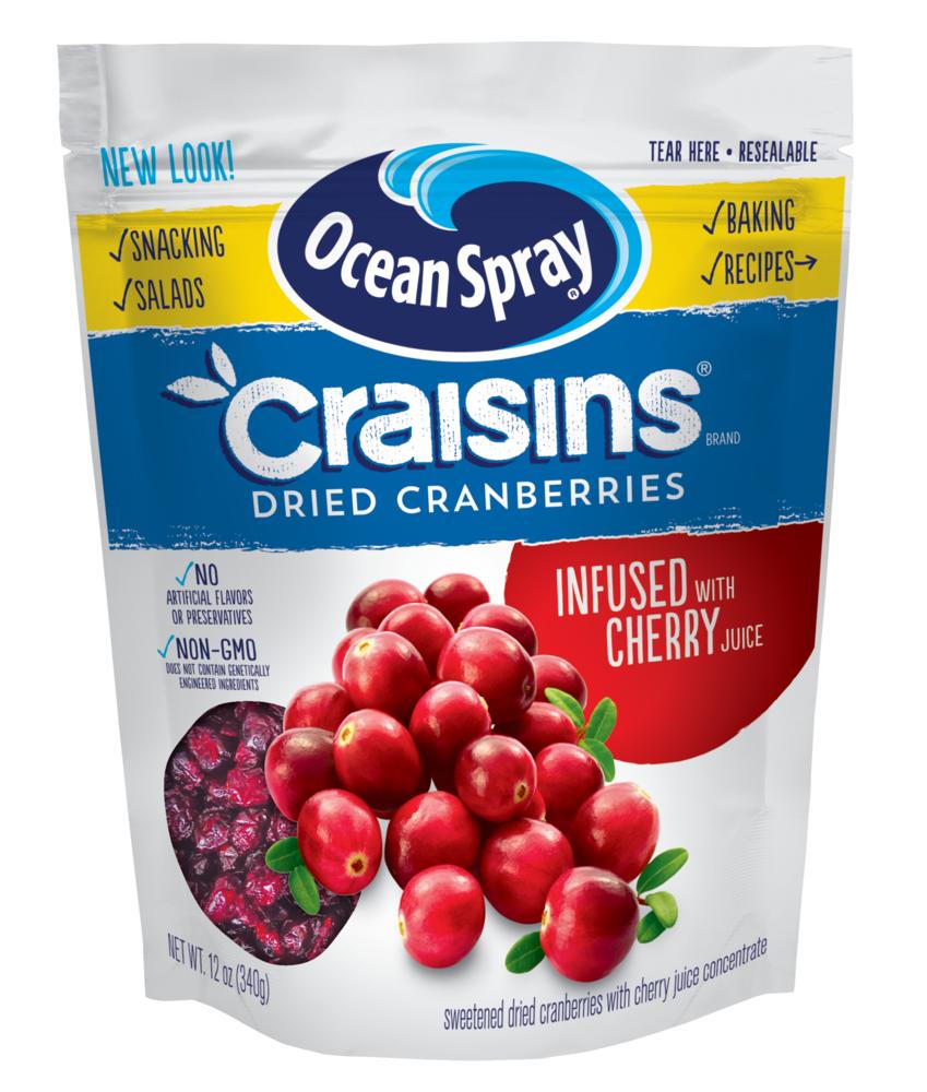 Ocean Spray, Craisins, Dried Cranberries Cherry Juice Infused