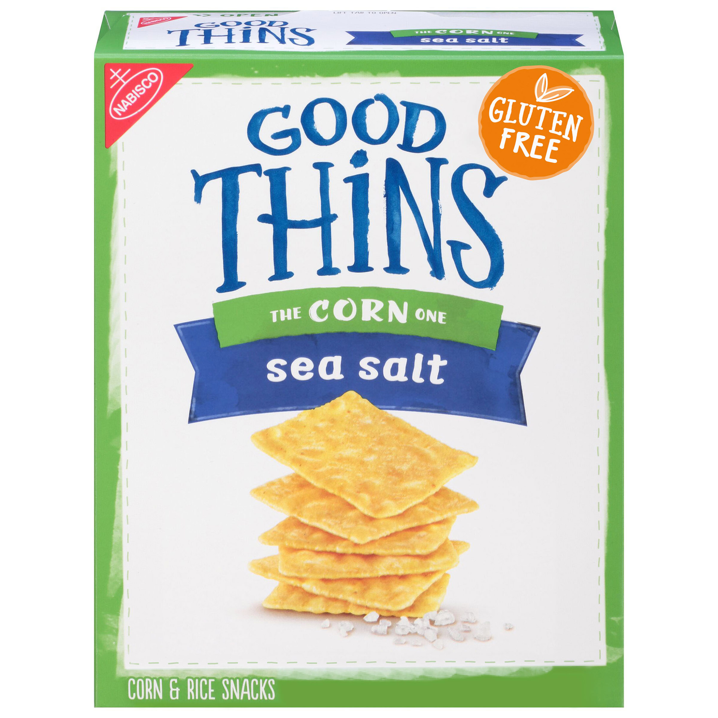 Good Thins Sea Salt Corn Snacks Gluten Free Crackers - 3.5oz