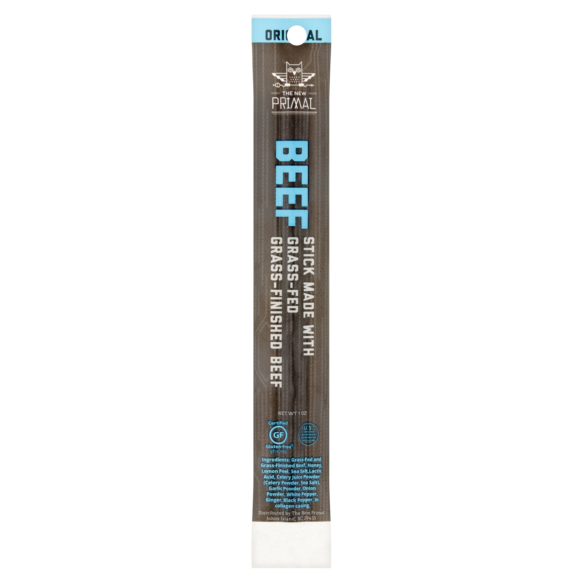 The New Primal Original Beef Jerky Stick  1 Oz (Pack of 20)