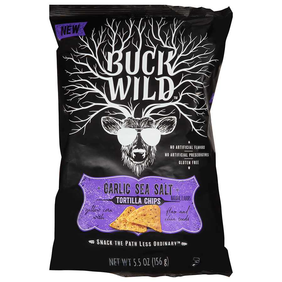 Buck Wild, Tortilla Chips, Garlic Sea Salt