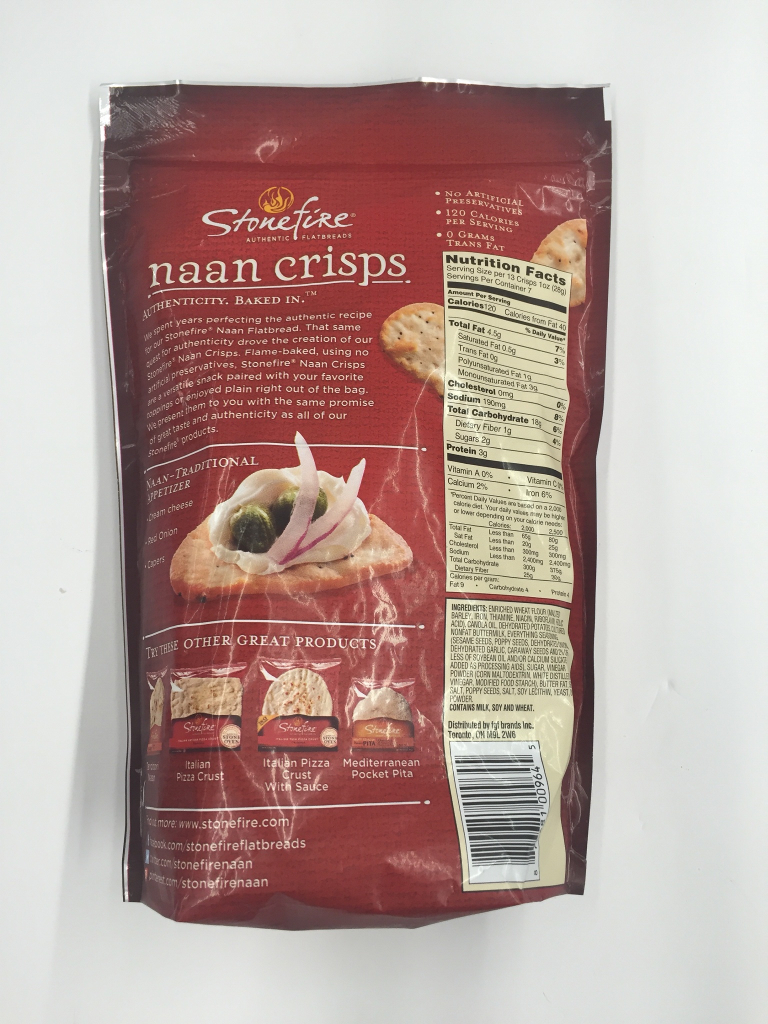 Stonefire Everything Naan Crisps