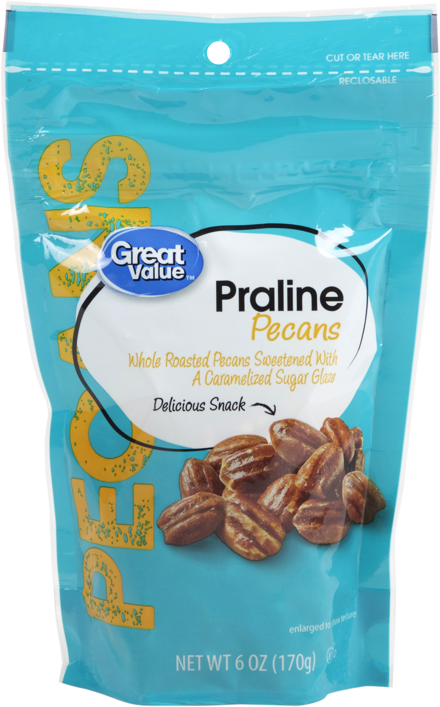 Great Value Praline Pecans, 6 Oz Image