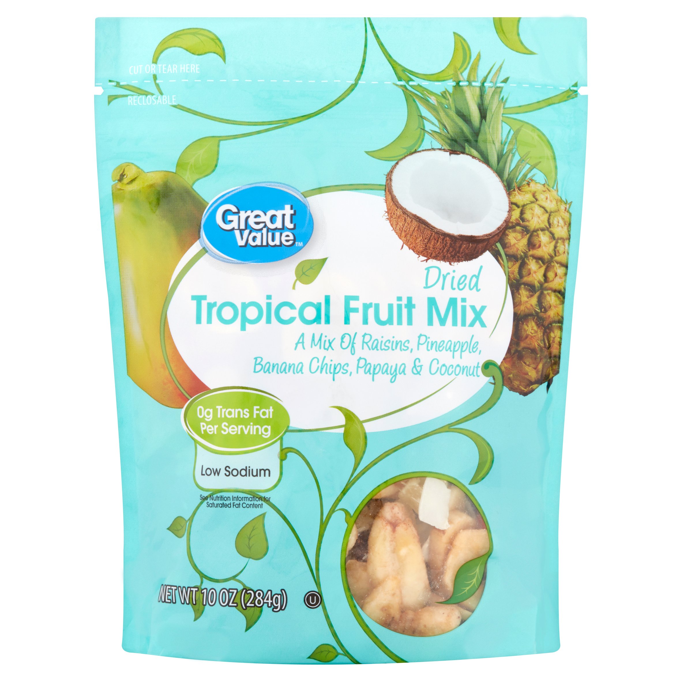 Great Value Dried Tropical Fruit Mix, 10 Oz. Image