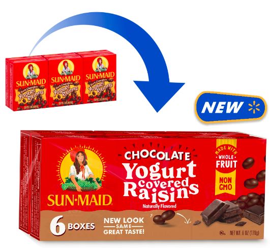 Sun-Maid Chocolate Yogurt Covered Raisins - 6oz/6ct