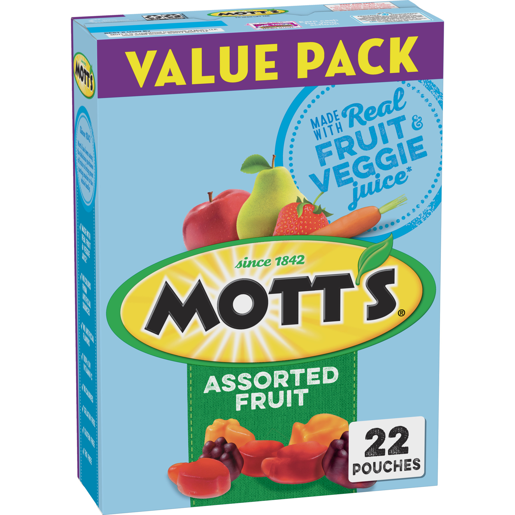 Mott's Assorted Fruit Flavored Snacks Value Pack - 19.2oz/22ct