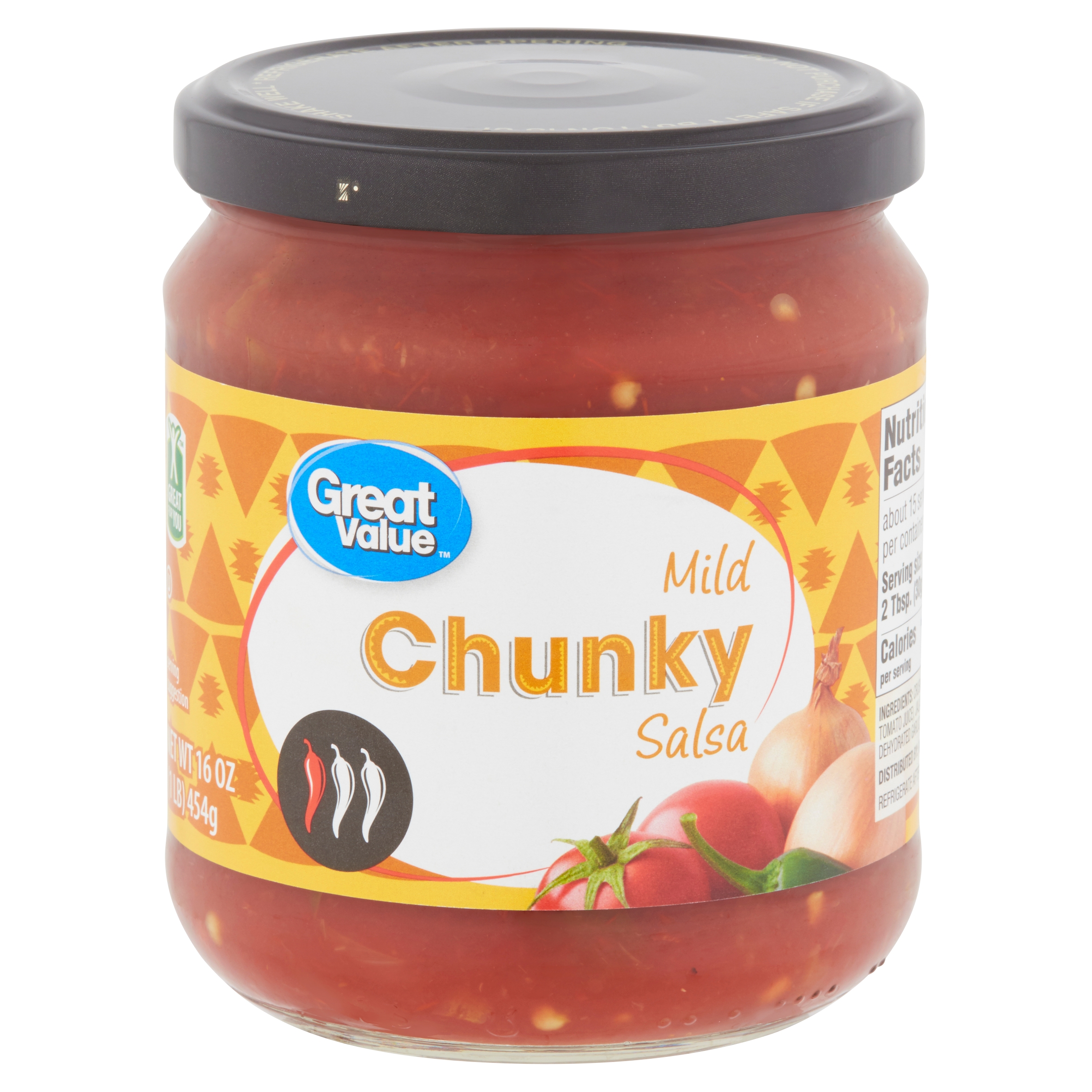 (2 Pack) Great Value Mild Chunky Salsa, 16 Oz. Image