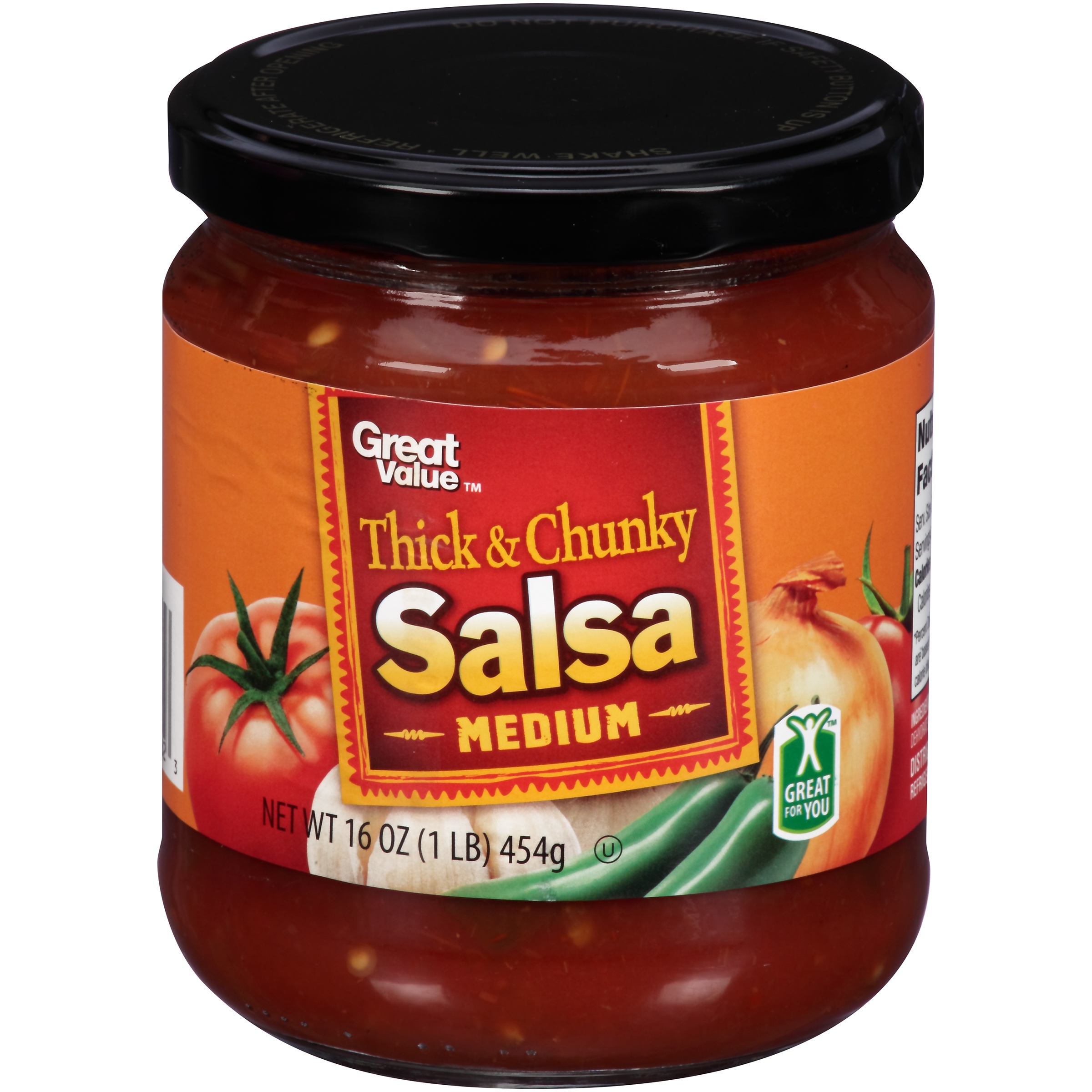 (2 Pack) Great Value Medium Chunky Salsa, 16 Oz. Image