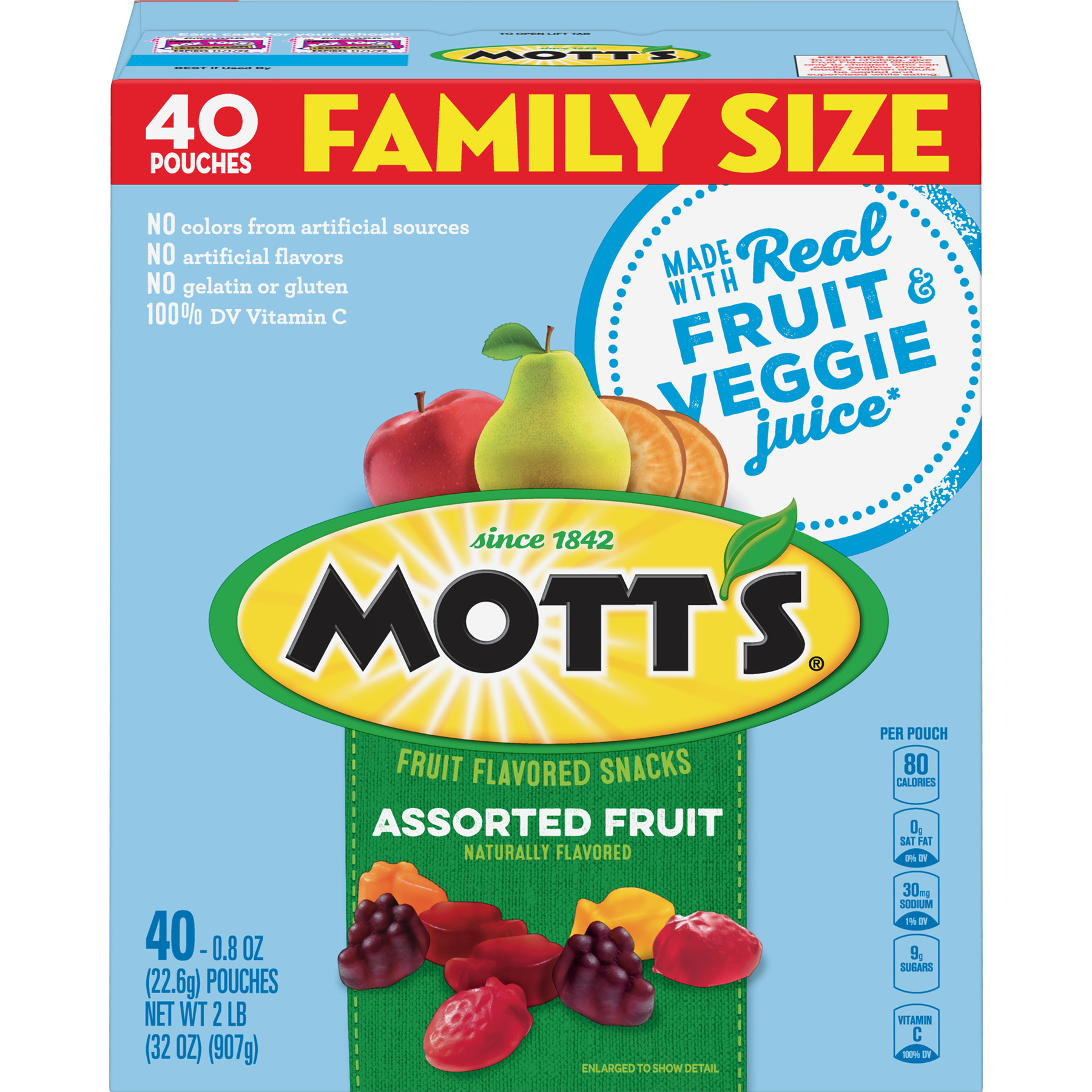 Mott's Assorted Fruit Snacks - 32oz/40ct