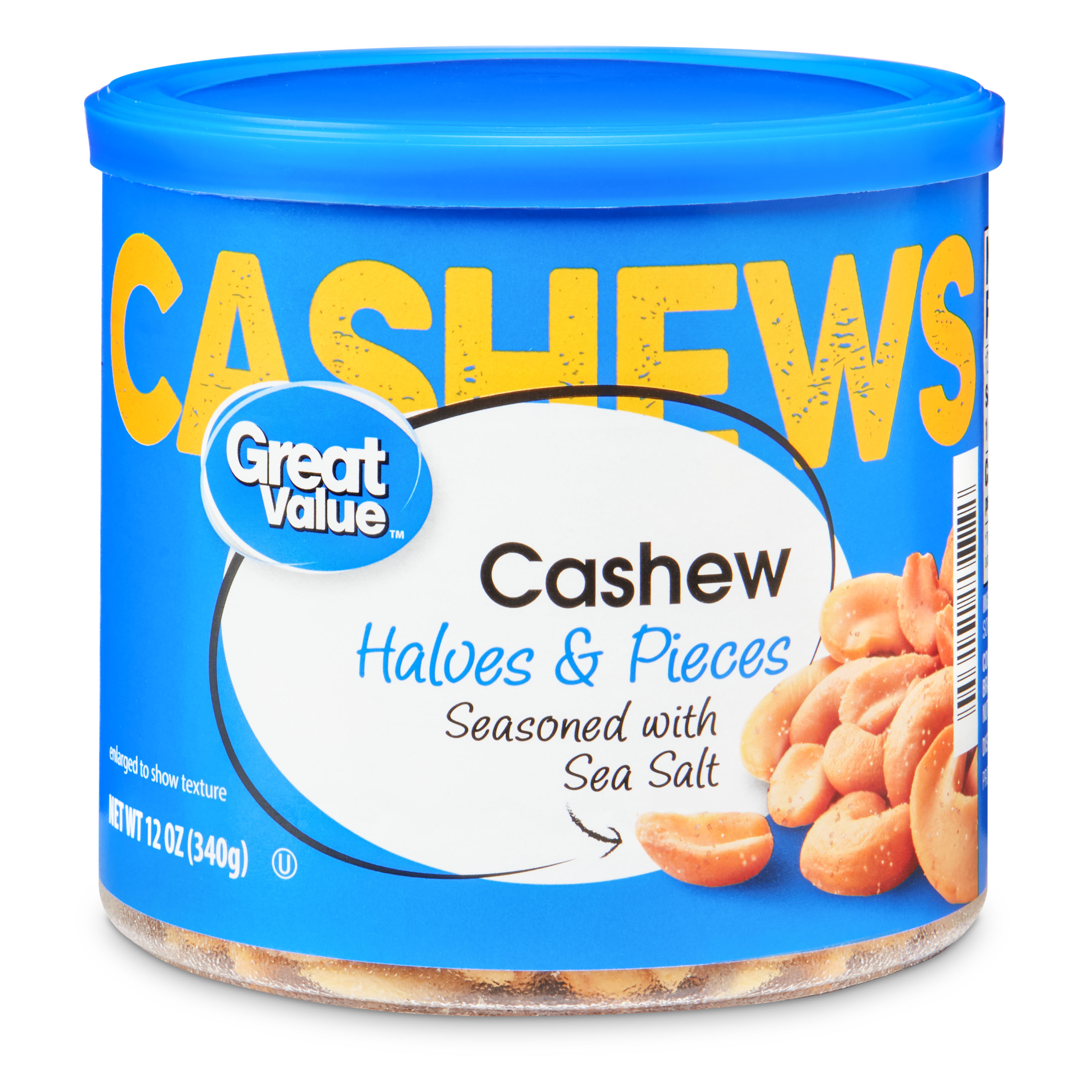 Great Value Cashew Halves & Pieces, 12 Oz Image