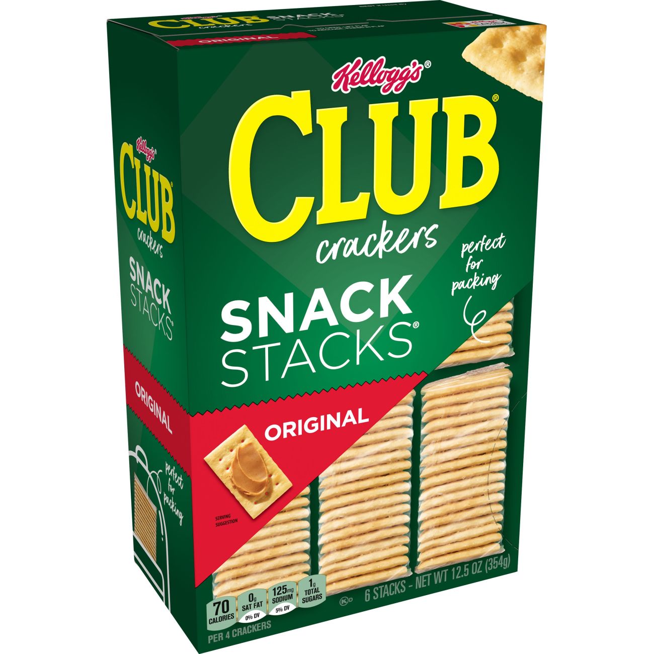 Club Snack Stacks Crackers Original - 12.5oz/6ct