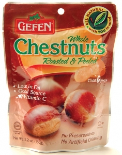 Gefen Roasted Organic Chestnuts Pelled Tree Ripened