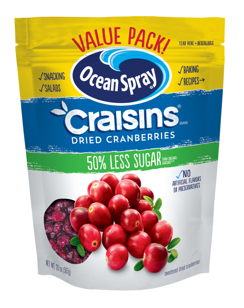 Ocean Spray Reduced Sugar Craisins Dried Cranberries - 20oz