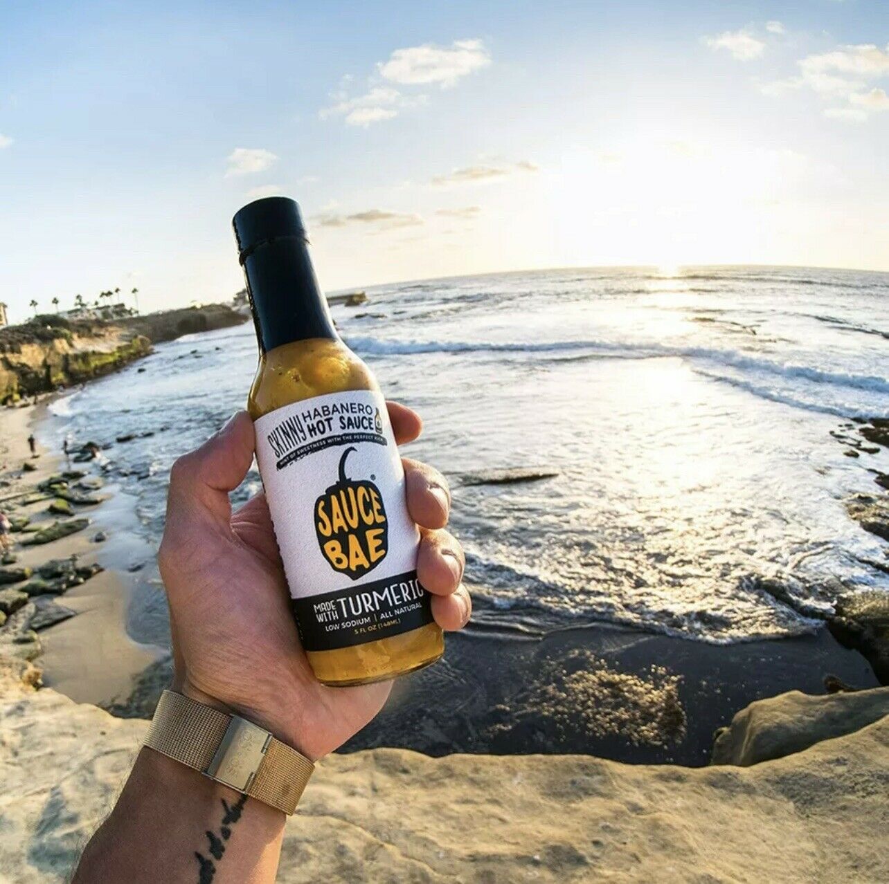 Sauce Bae Hot Sauce Skinny Habanero Turmeric Low Sodium 5 Fl Oz. thumbnail