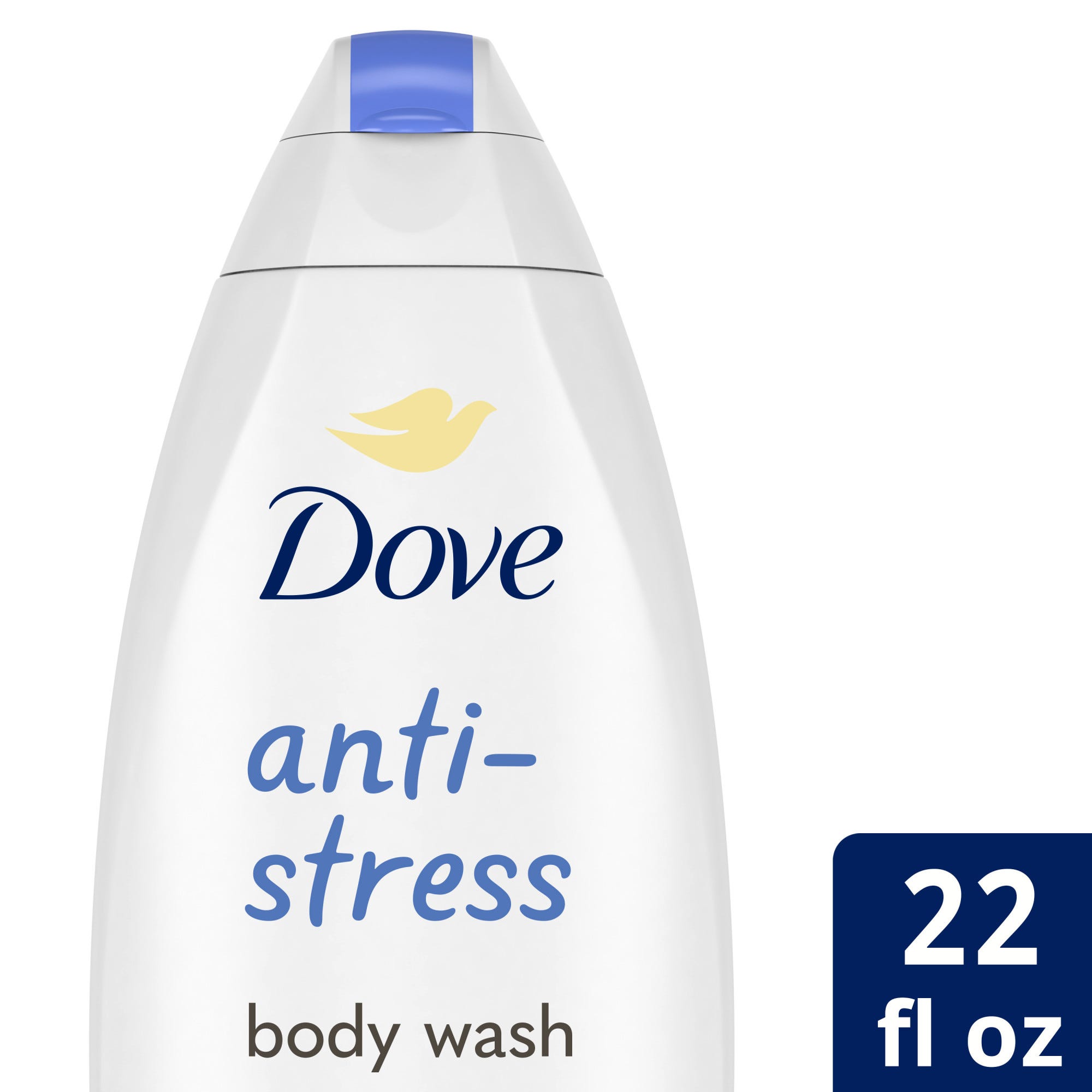 Dove Body Wash for Women Moisturizing Anti-Stress Blue Chamomile & Oat Milk Cleanser All Skin  20 Oz