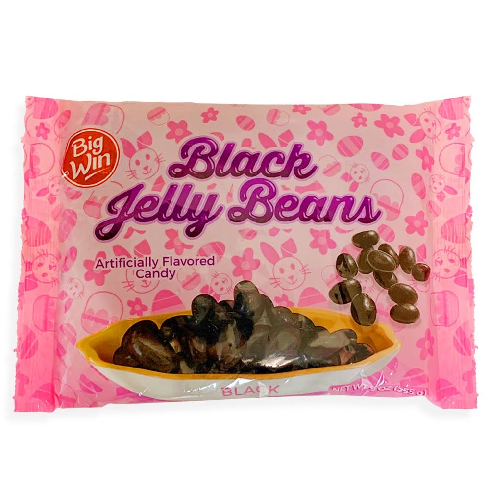 BLACK JELLY BEANS FLAVORED CANDY, BLACK JELLY BEANS