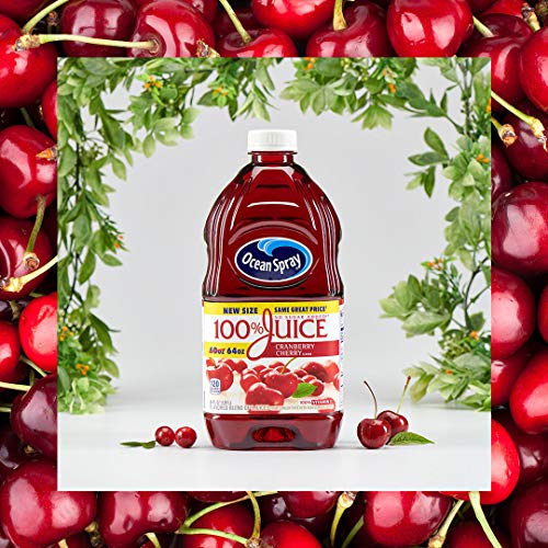 Ocean Spray, 100% Juice Cranberry Cherry No Sugar Added, 64 Oz (Case of 8) thumbnail