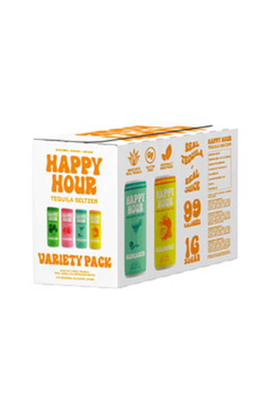 Happy Hour Seltzer Hour Variety Sampler Pack Margarita Ready-to-drink - 8x 12oz Cans