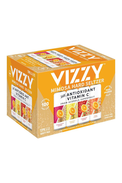 Vizzy Mimosa Variety Pack Ready to Drink Pre Mixed Cocktail Seltzer 12oz