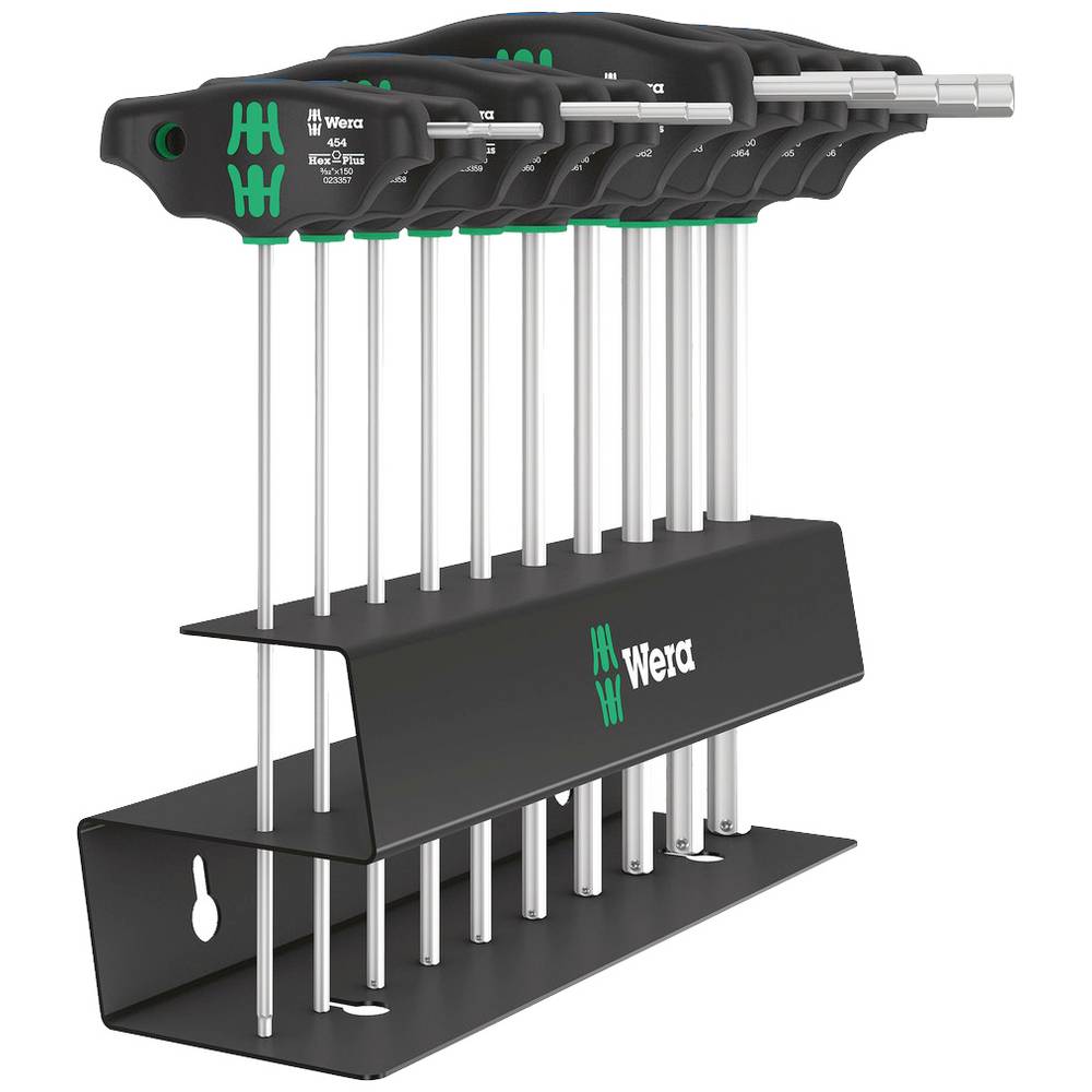 Wera Tools 05023454001 - 454/10 HF Imperial T-handle Hex-Plus Screwdriver Set W/